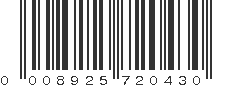 UPC 008925720430