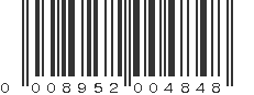 UPC 008952004848