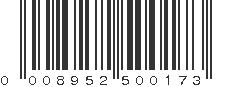 UPC 008952500173