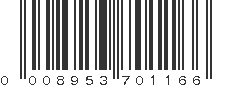 UPC 008953701166