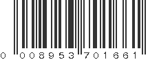 UPC 008953701661