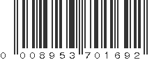 UPC 008953701692