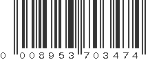 UPC 008953703474