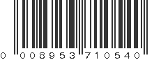 UPC 008953710540