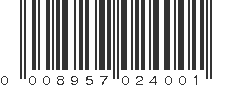 UPC 008957024001