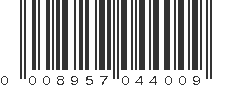 UPC 008957044009