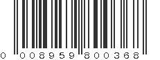 UPC 008959800368