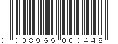 UPC 008965000448