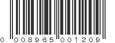 UPC 008965001209