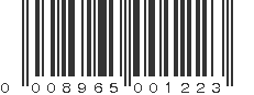 UPC 008965001223