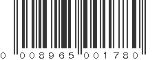 UPC 008965001780