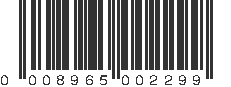 UPC 008965002299