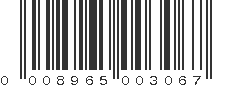 UPC 008965003067