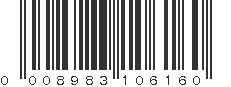 UPC 008983106160