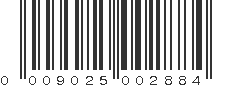 UPC 009025002884