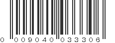 UPC 009040033306