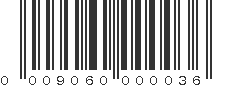 UPC 009060000036