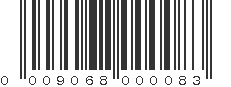 UPC 009068000083