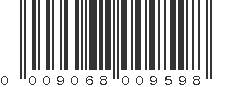 UPC 009068009598