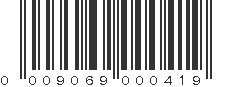 UPC 009069000419