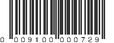 UPC 009100000729