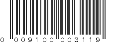 UPC 009100003119