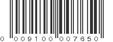 UPC 009100007650