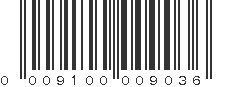 UPC 009100009036