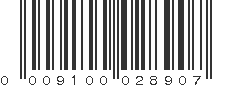 UPC 009100028907