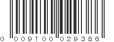 UPC 009100029386