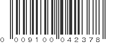 UPC 009100042378