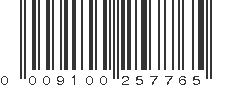 UPC 009100257765