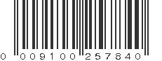 UPC 009100257840