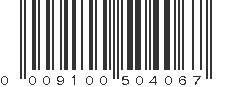 UPC 009100504067