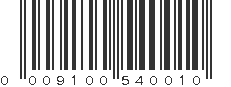 UPC 009100540010