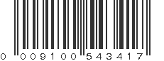 UPC 009100543417