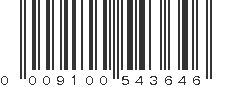 UPC 009100543646