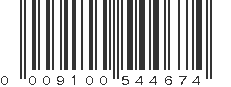 UPC 009100544674