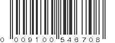 UPC 009100546708