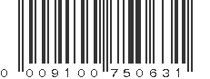 UPC 009100750631