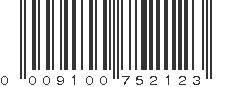 UPC 009100752123