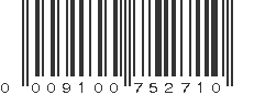 UPC 009100752710