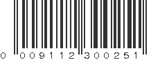 UPC 009112300251