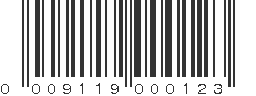 UPC 009119000123