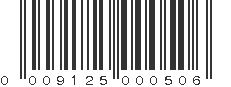 UPC 009125000506