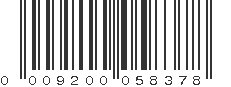 UPC 009200058378