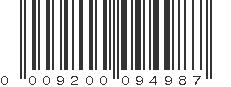 UPC 009200094987