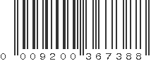 UPC 009200367388