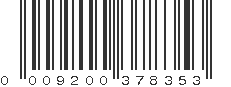 UPC 009200378353