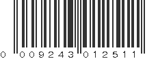 UPC 009243012511